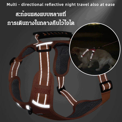 สายรัดอกสัตว์เลี้ยงกันดึง