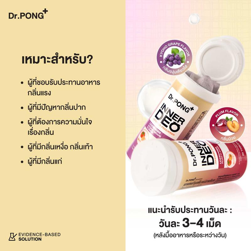 Dr.PONG INNER DEO เม็ดอมดูแลกลิ่นปาก