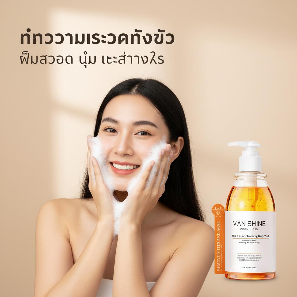 เจลส้มบำรุงผิวกาย สูตรบางเบาซึมไว เผยผิวขาวกระจ่างใส หอมสดชื่นตลอดวัน