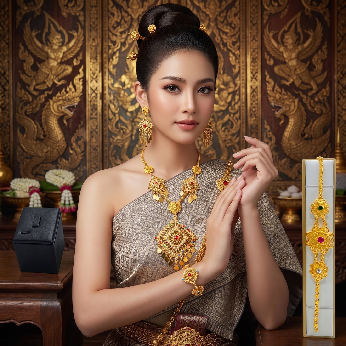 💎 เครื่องประดับชุดไทยโบราณ ลวดลายวิจิตร เพิ่มเสน่ห์สะกดทุกสายตา