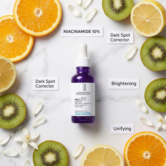 La Roche-Posay Mela B3 Serum ขนาด 30 มล. เซรั่มลดเลือนจุดด่างดำ ฝ้า และรอยสิวอย่างตรงจุด เพื่อผิวหน้ากระจ่างใสไร้ที่ติ!